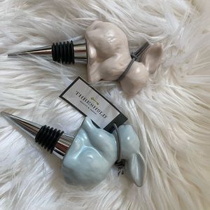 NEW Threshold Stoneware Bunny Rabbit Wine Stopper